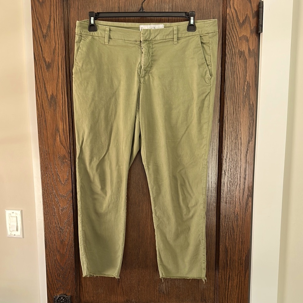 Frank & Eileen Wicklow Sage Green Trousers -12
